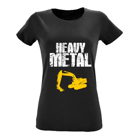 Bagger Shirt Kettenbagger Heavy Metal Lady