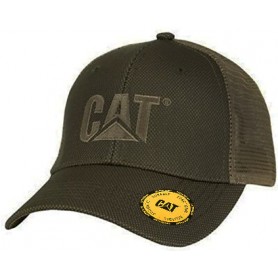 CAT Cap Raised Logo Mesh olive|Caterpillar