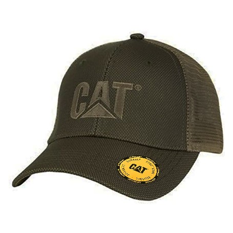 CAT Cap Raised Logo Mesh oliv|Caterpillar