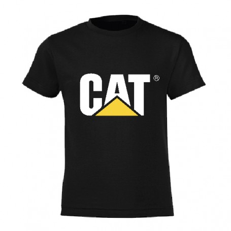 Cat T-Shirt Kids black|Caterpillar