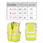 Safety vest with individual name construction site