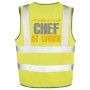 Safety vest with individual name at work