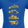 T-Shirt Excavator Kids blue