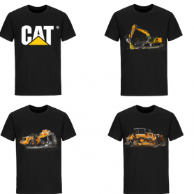 CAT Maschinen Shirts 4er Pack