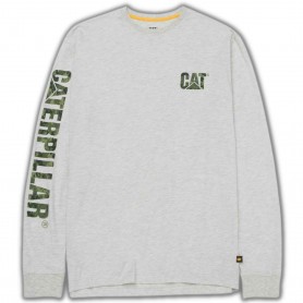CAT Trademark Sweatshirt hellgrau|Caterpillar