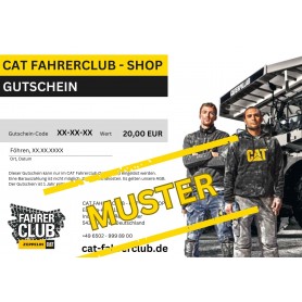 GIFT VOUCHER CAT FAHRERCLUB - 20,00 EUR