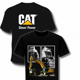 CAT DIESELPOWER + EXCAVATOR COMIC SHIRT Doublepack