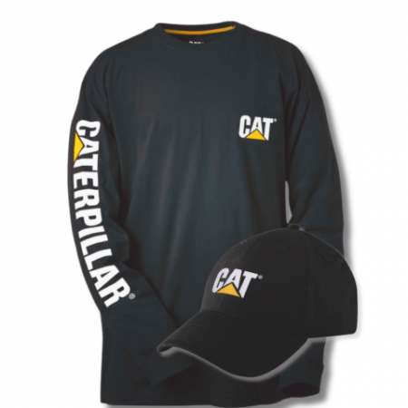CAT FANSET SWEATSHIRT AND CAP|CATERPILLAR